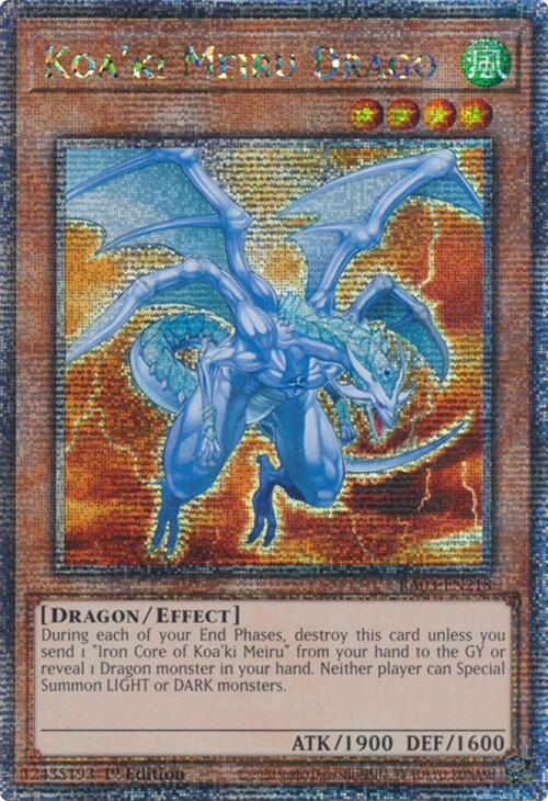 Koa'ki Meiru Drago (Quarter Century Secret Rare) [RA03-EN218] Quarter Century Secret Rare | Galaxy Games LLC