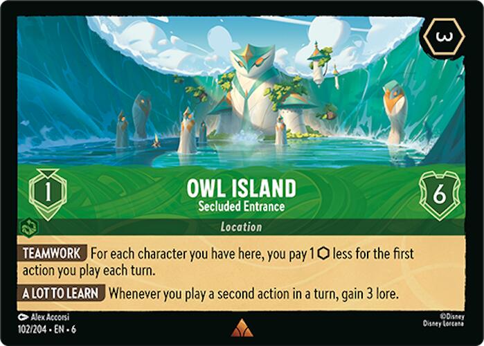 Owl Island - Secluded Entrance (102/204) [Azurite Sea] | Galaxy Games LLC