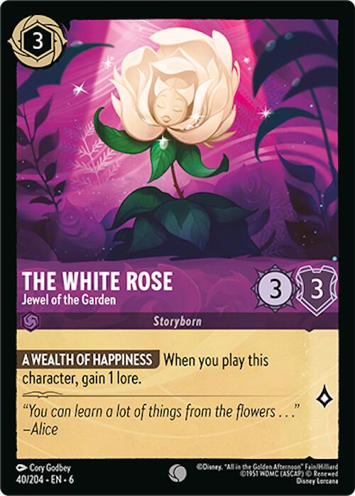The White Rose - Jewel of the Garden (40/204) [Azurite Sea] | Galaxy Games LLC