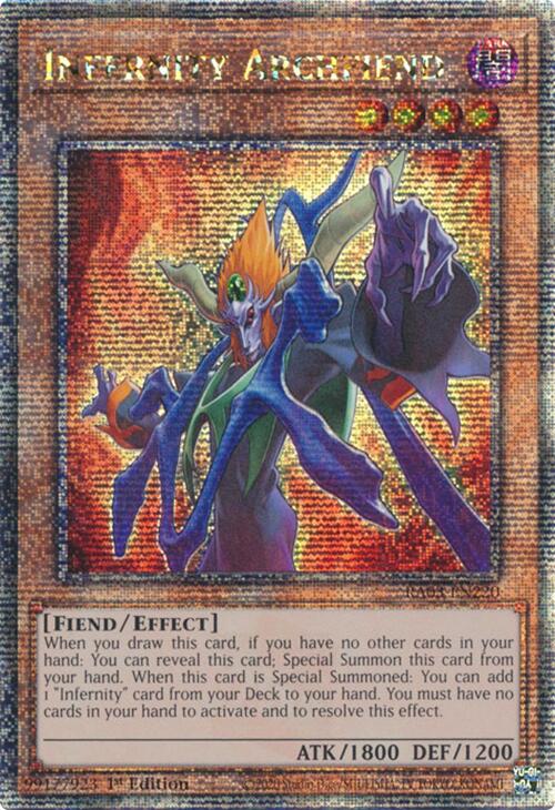 Infernity Archfiend (Quarter Century Secret Rare) [RA03-EN220] Quarter Century Secret Rare | Galaxy Games LLC