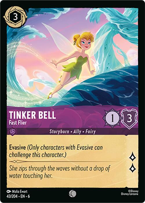 Tinker Bell - Fast Flier (43/204) [Azurite Sea] | Galaxy Games LLC