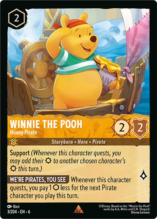 Winnie the Pooh - Hunny Pirate (3/204) [Azurite Sea] | Galaxy Games LLC