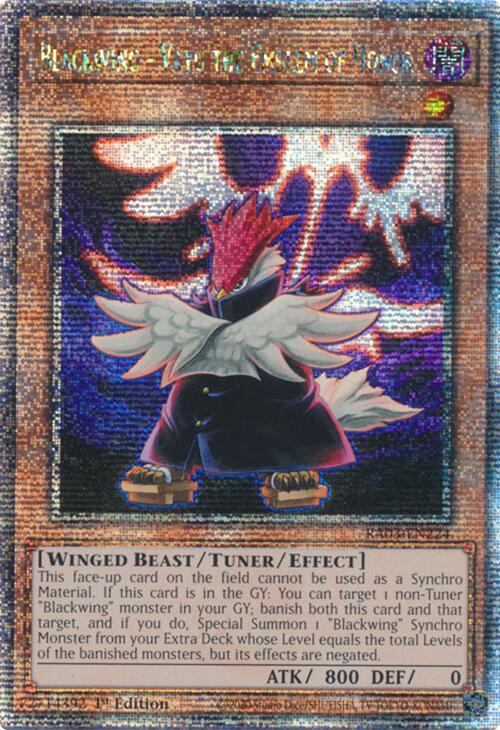 Blackwing - Vayu the Emblem of Honor (Quarter Century Secret Rare) [RA03-EN224] Quarter Century Secret Rare | Galaxy Games LLC