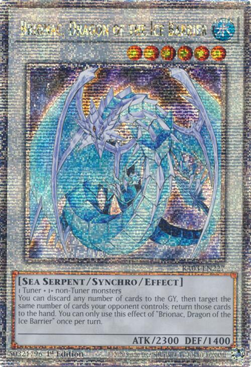 Brionac, Dragon of the Ice Barrier (Quarter Century Secret Rare) [RA03-EN227] Quarter Century Secret Rare | Galaxy Games LLC