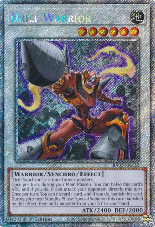 Drill Warrior (Platinum Secret Rare) [RA03-EN232] Platinum Secret Rare | Galaxy Games LLC