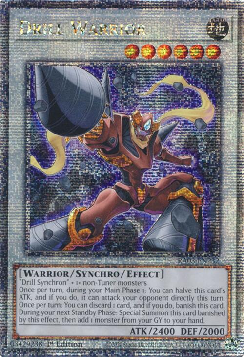 Drill Warrior (Quarter Century Secret Rare) [RA03-EN232] Quarter Century Secret Rare | Galaxy Games LLC