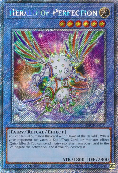 Herald of Perfection (Platinum Secret Rare) [RA03-EN237] Platinum Secret Rare | Galaxy Games LLC