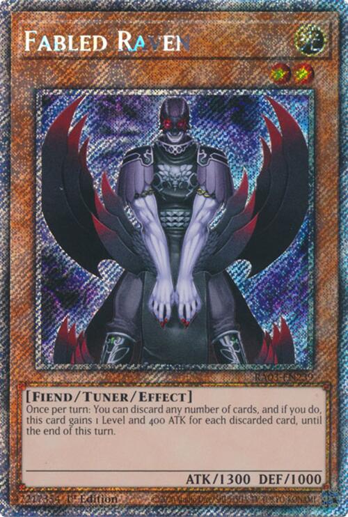 Fabled Raven (Platinum Secret Rare) [RA03-EN239] Platinum Secret Rare | Galaxy Games LLC