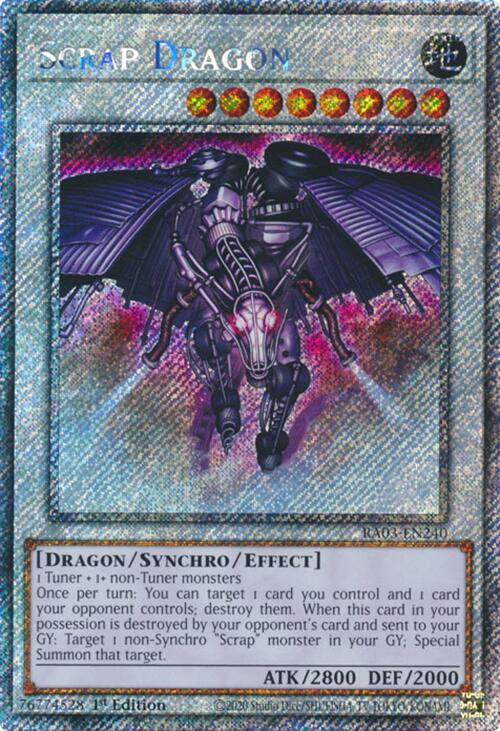 Scrap Dragon (Platinum Secret Rare) [RA03-EN240] Platinum Secret Rare | Galaxy Games LLC