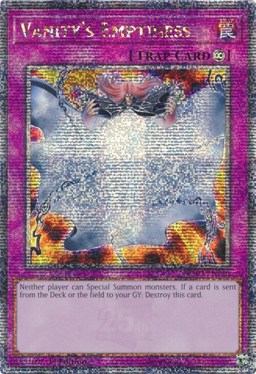 Vanity's Emptiness (Quarter Century Secret Rare) [RA03-EN246] Quarter Century Secret Rare | Galaxy Games LLC