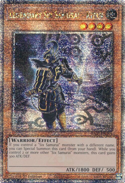 Legendary Six Samurai - Kizan (Quarter Century Secret Rare) [RA03-EN249] Quarter Century Secret Rare | Galaxy Games LLC