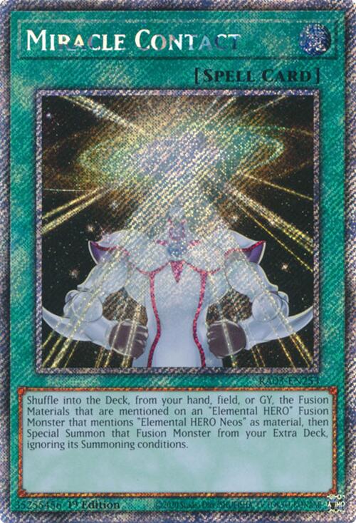 Miracle Contact (Platinum Secret Rare) [RA03-EN253] Platinum Secret Rare | Galaxy Games LLC