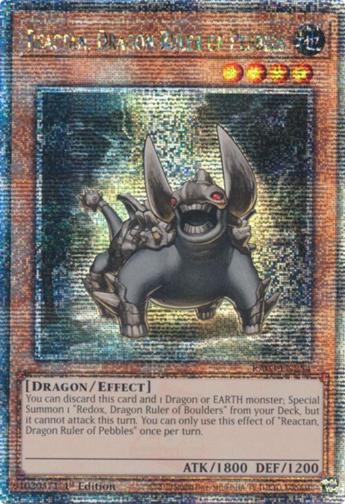 Reactan, Dragon Ruler of Pebbles (Quarter Century Secret Rare) [RA03-EN254] Quarter Century Secret Rare | Galaxy Games LLC