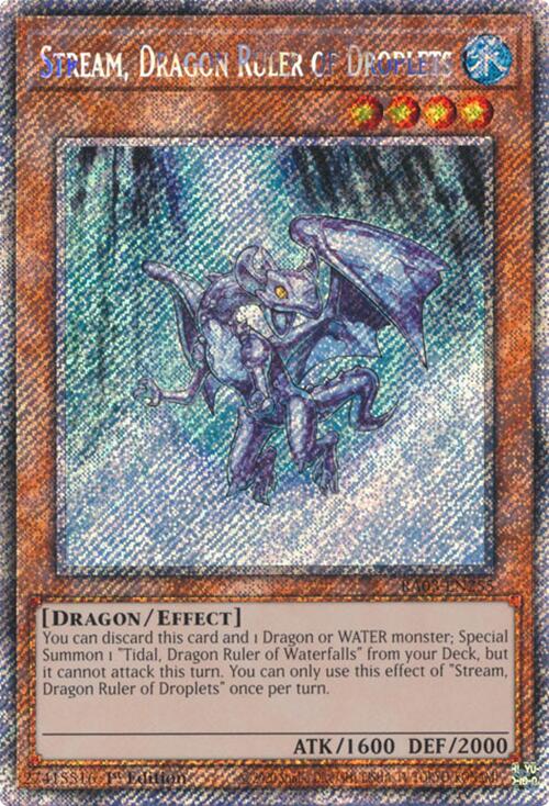 Stream, Dragon Ruler of Droplets (Platinum Secret Rare) [RA03-EN255] Platinum Secret Rare | Galaxy Games LLC