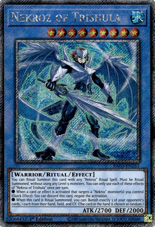 Nekroz of Trishula (Platinum Secret Rare) [RA03-EN261] Platinum Secret Rare | Galaxy Games LLC