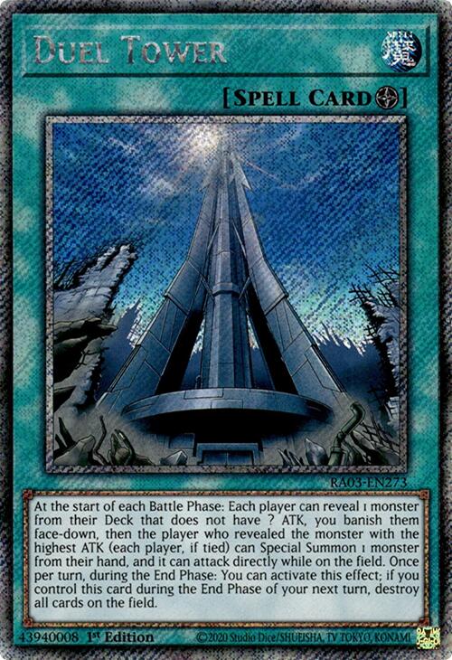 Duel Tower (Platinum Secret Rare) [RA03-EN273] Platinum Secret Rare | Galaxy Games LLC