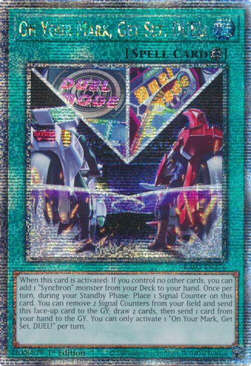 On Your Mark, Get Set, DUEL! (Quarter Century Secret Rare) [RA03-EN276] Quarter Century Secret Rare | Galaxy Games LLC