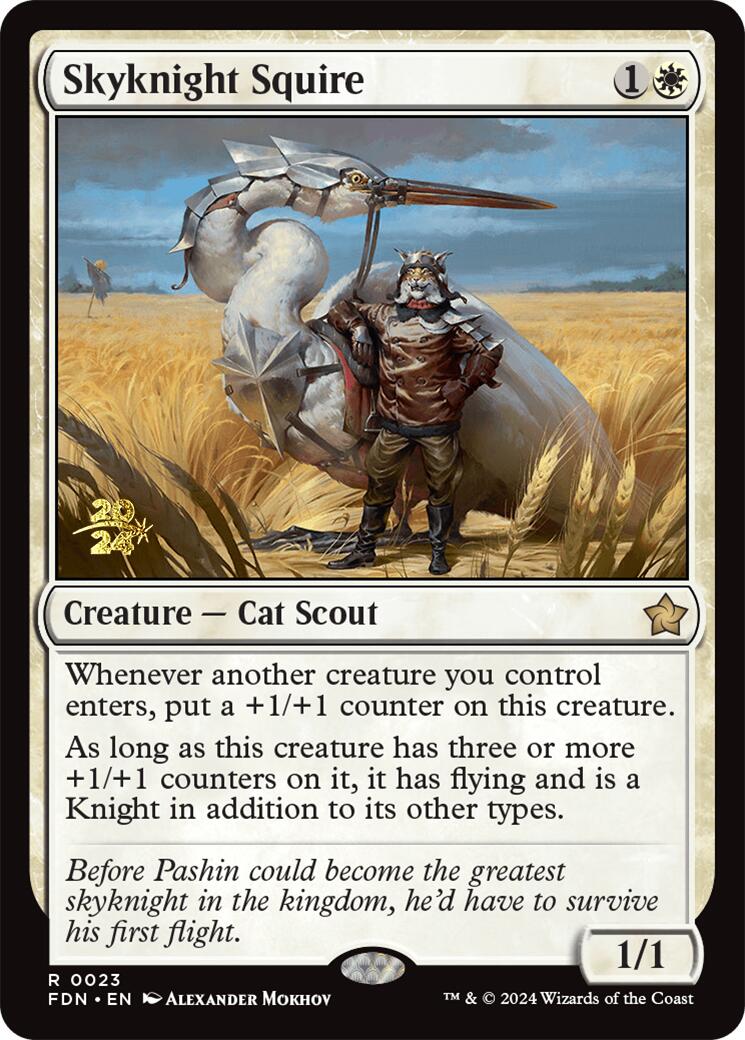 Skyknight Squire [Foundations Prerelease Promos] | Galaxy Games LLC