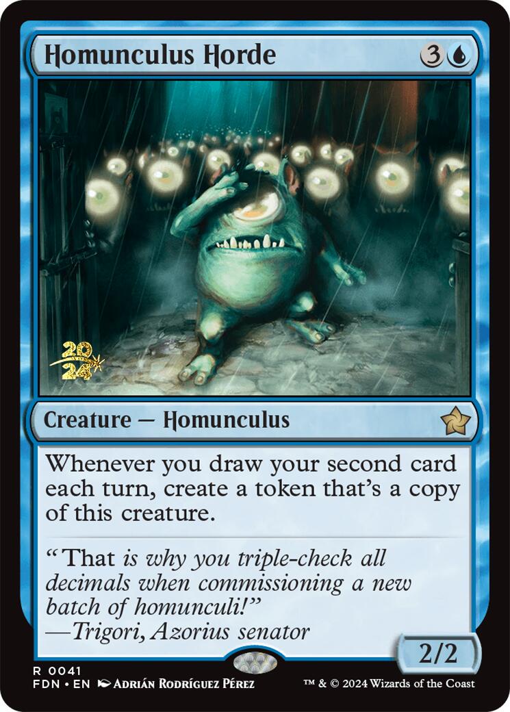 Homunculus Horde [Foundations Prerelease Promos] | Galaxy Games LLC