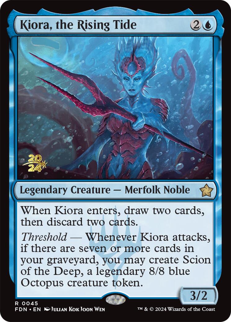 Kiora, the Rising Tide [Foundations Prerelease Promos] | Galaxy Games LLC