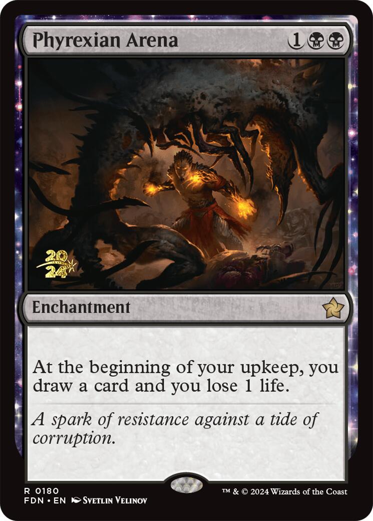 Phyrexian Arena [Foundations Prerelease Promos] | Galaxy Games LLC