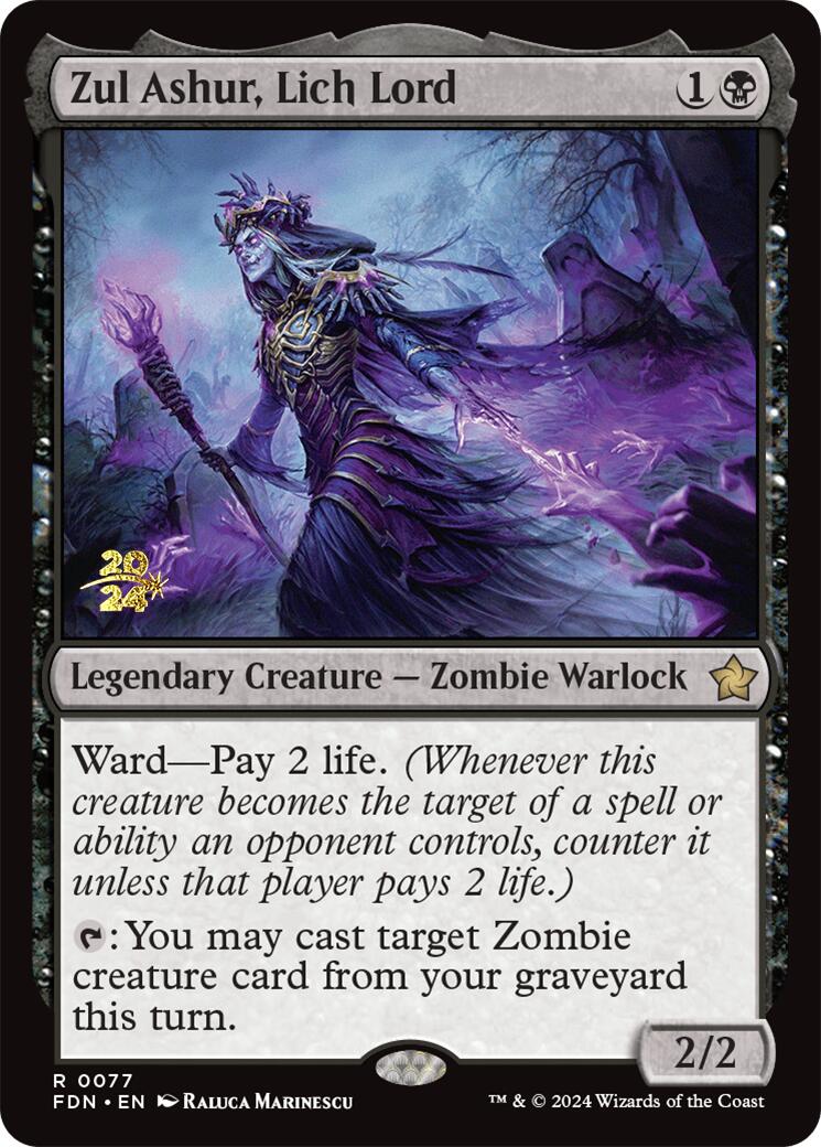 Zul Ashur, Lich Lord [Foundations Prerelease Promos] | Galaxy Games LLC