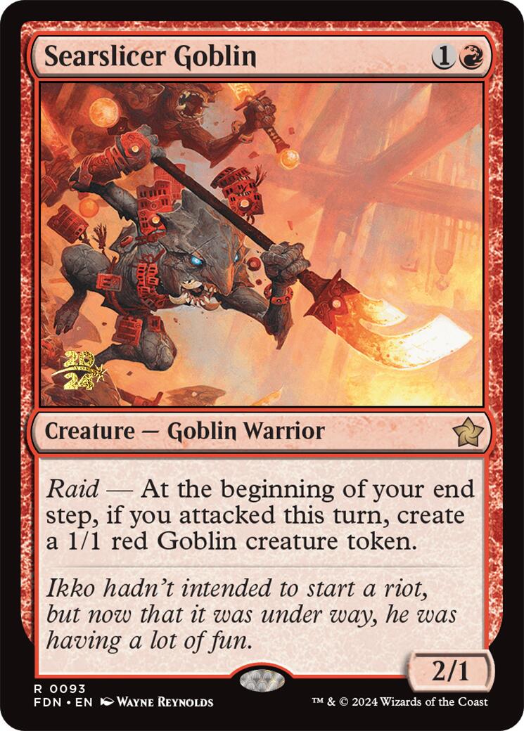 Searslicer Goblin [Foundations Prerelease Promos] | Galaxy Games LLC