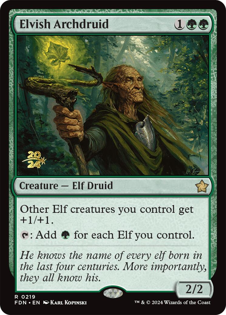 Elvish Archdruid [Foundations Prerelease Promos] | Galaxy Games LLC