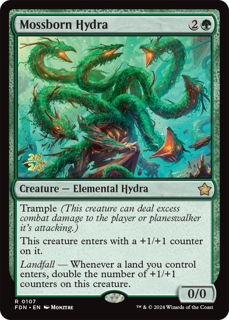 Mossborn Hydra [Foundations Prerelease Promos] | Galaxy Games LLC