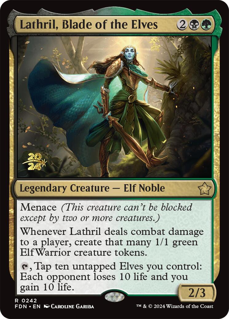 Lathril, Blade of the Elves [Foundations Prerelease Promos] | Galaxy Games LLC