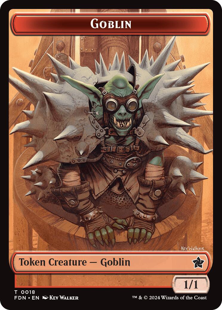 Drake // Goblin Doubled-Sided Token [Foundations Tokens] | Galaxy Games LLC