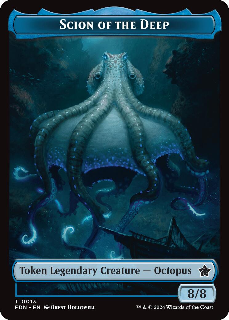 Scion of the Deep // Koma's Coil Doubled-Sided Token [Foundations Tokens] | Galaxy Games LLC