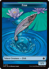 Faerie // Fish Doubled-Sided Token [Foundations Tokens] | Galaxy Games LLC