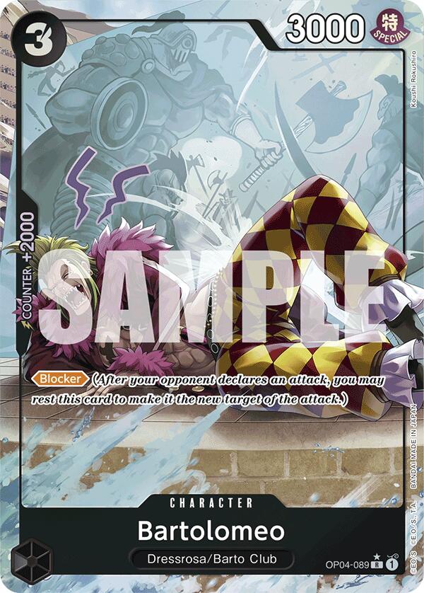 Bartolomeo (OP04-089) (Full Art) [Premium Booster -The Best-] | Galaxy Games LLC