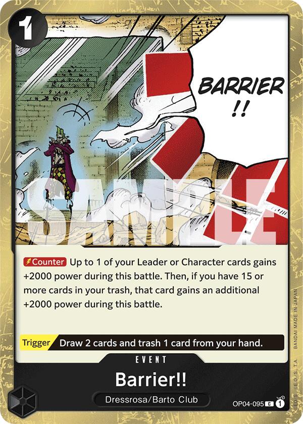Barrier!! (Jolly Roger Foil) [Premium Booster -The Best-] | Galaxy Games LLC