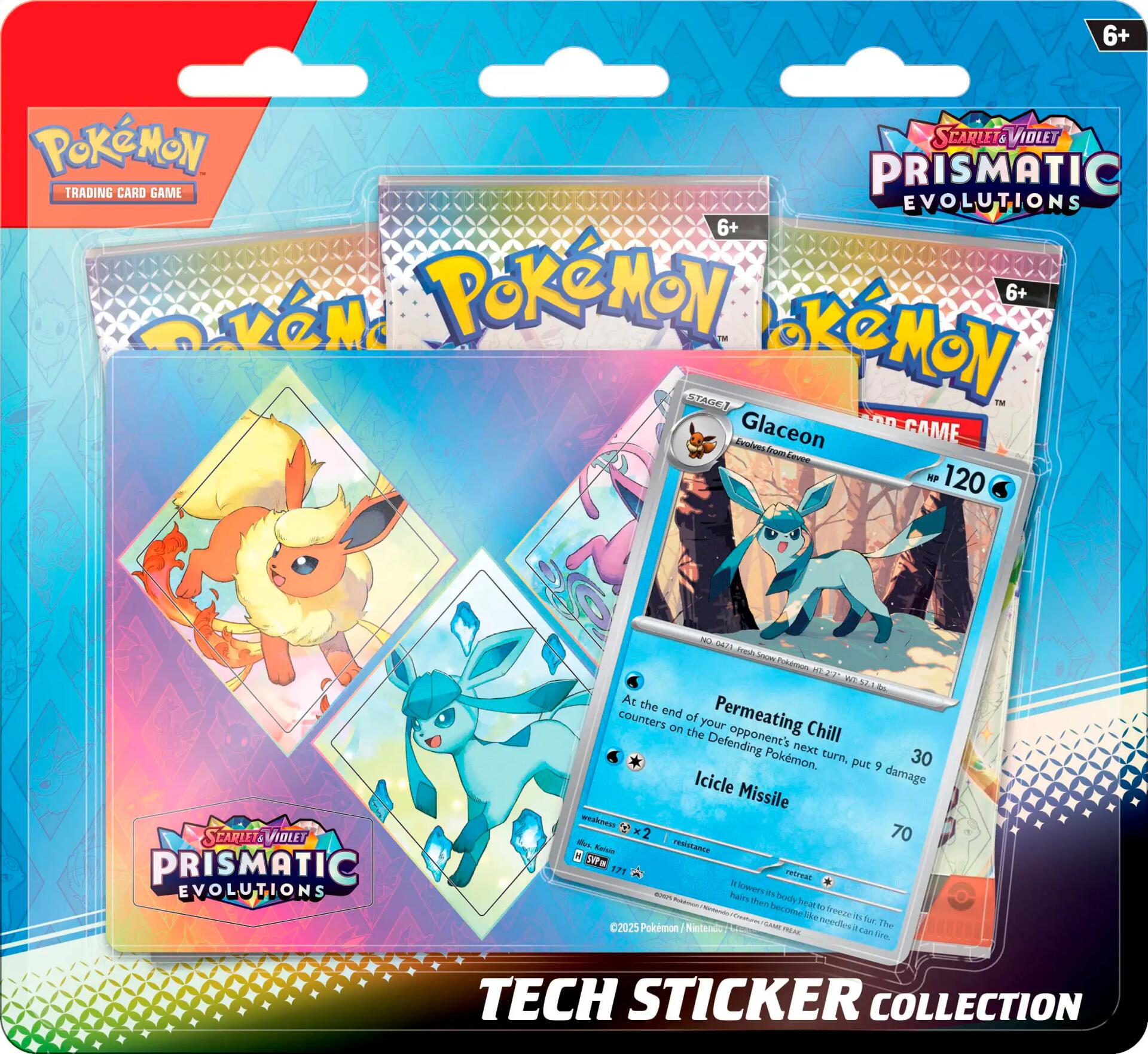 Scarlet & Violet: Prismatic Evolutions Tech Sticker Collection (Glaceon) | Galaxy Games LLC