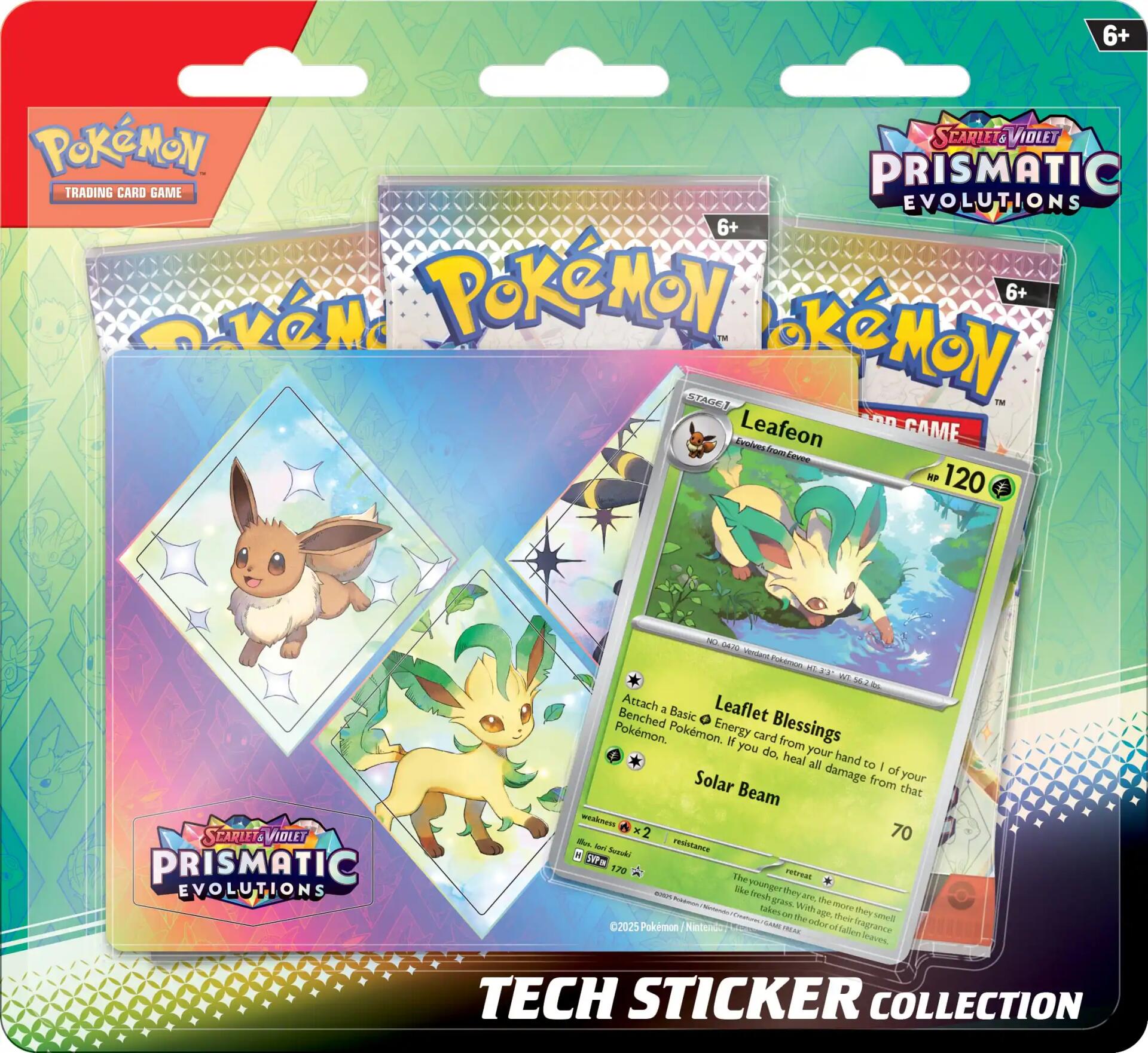 Scarlet & Violet: Prismatic Evolutions Tech Sticker Collection (Leafeon) | Galaxy Games LLC