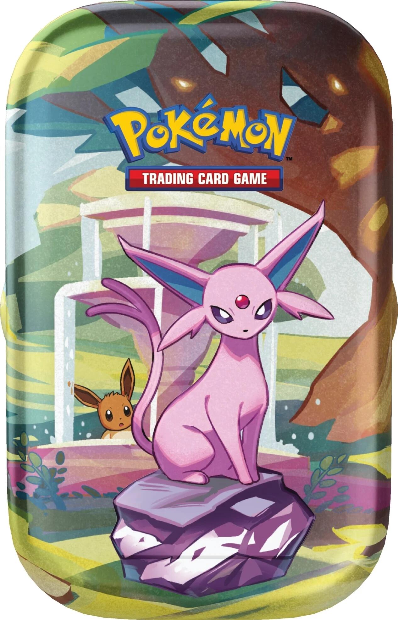 Scarlet & Violet: Prismatic Evolutions Mini Tin (Espeon) | Galaxy Games LLC