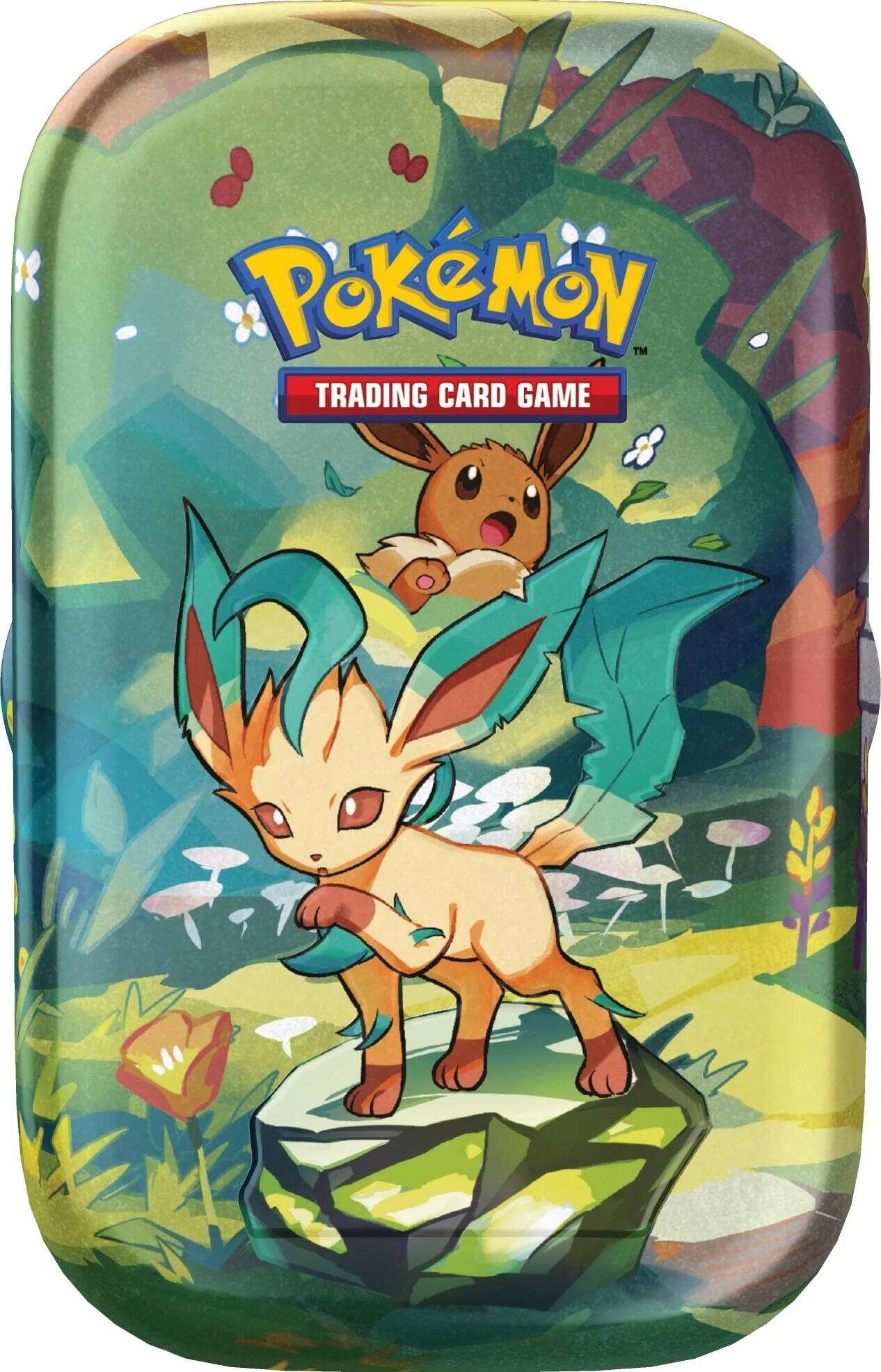 Scarlet & Violet: Prismatic Evolutions Mini Tin (Leafeon) | Galaxy Games LLC