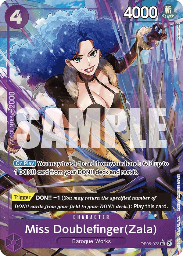 Miss Doublefinger(Zala) (Full Art) [Premium Booster -The Best-] | Galaxy Games LLC