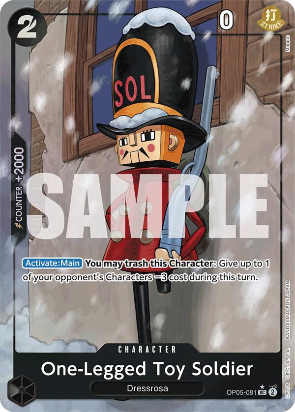 One-Legged Toy Soldier (Full Art) [Premium Booster -The Best-] | Galaxy Games LLC
