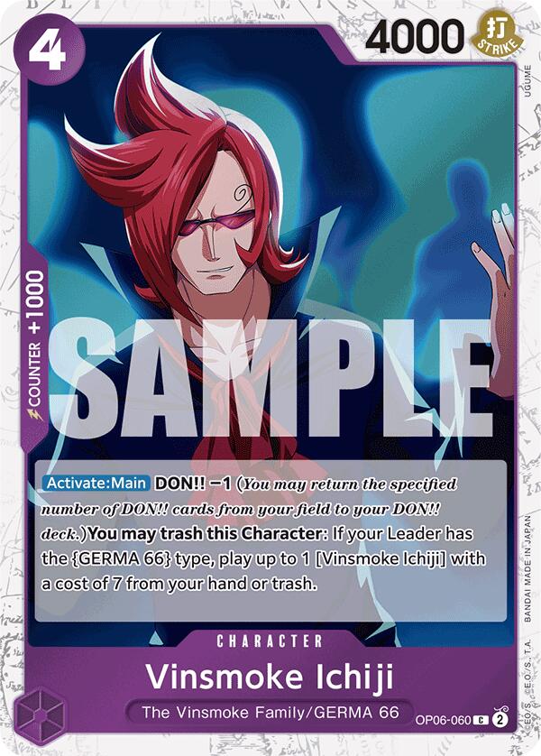 Vinsmoke Ichiji (OP06-060) (Jolly Roger Foil) [Premium Booster -The Best-] | Galaxy Games LLC