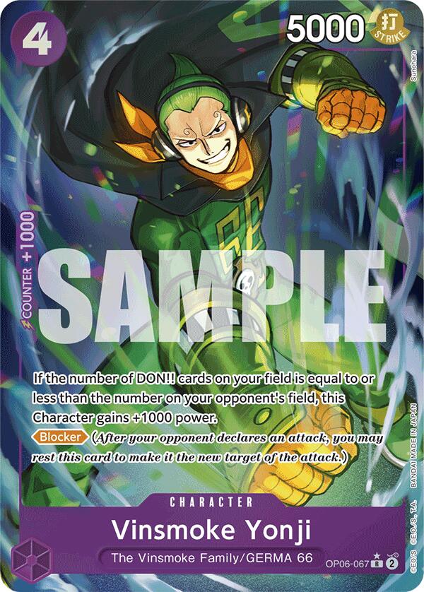 Vinsmoke Yonji (OP06-067) (Full Art) [Premium Booster -The Best-] | Galaxy Games LLC