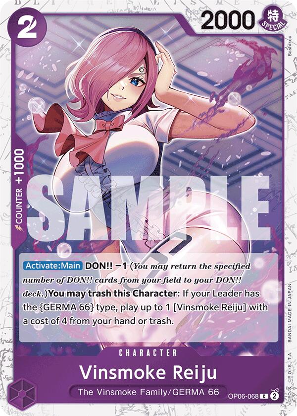 Vinsmoke Reiju (OP06-068) (Jolly Roger Foil) [Premium Booster -The Best-] | Galaxy Games LLC