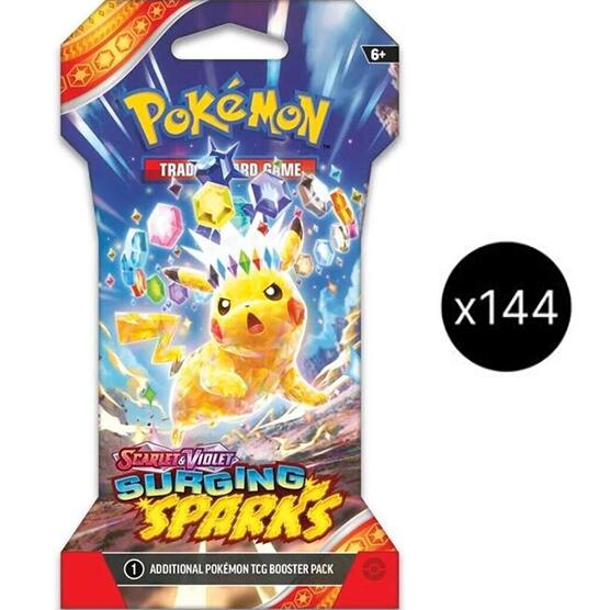 Scarlet & Violet: Surging Sparks Sleeved Booster Pack Case | Galaxy Games LLC