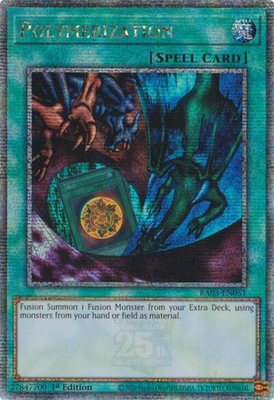 Polymerization (Alternate Art) (Quarter Century Secret Rare) [RA03-EN051] Quarter Century Secret Rare | Galaxy Games LLC