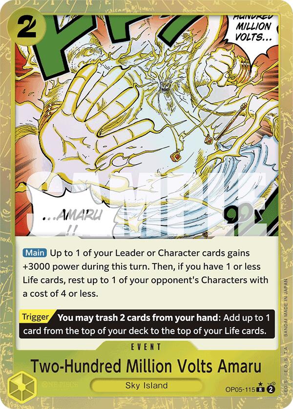 Two-Hundred Million Volts Amaru (Textured Foil) [Premium Booster -The Best-] | Galaxy Games LLC