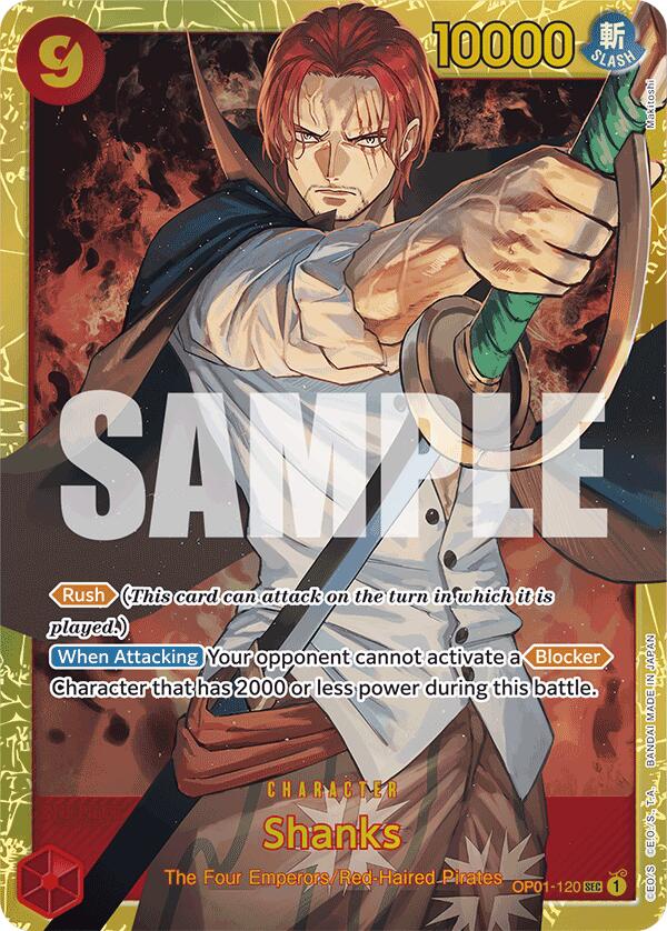 Shanks (OP01-120) (Reprint) [Premium Booster -The Best-] | Galaxy Games LLC