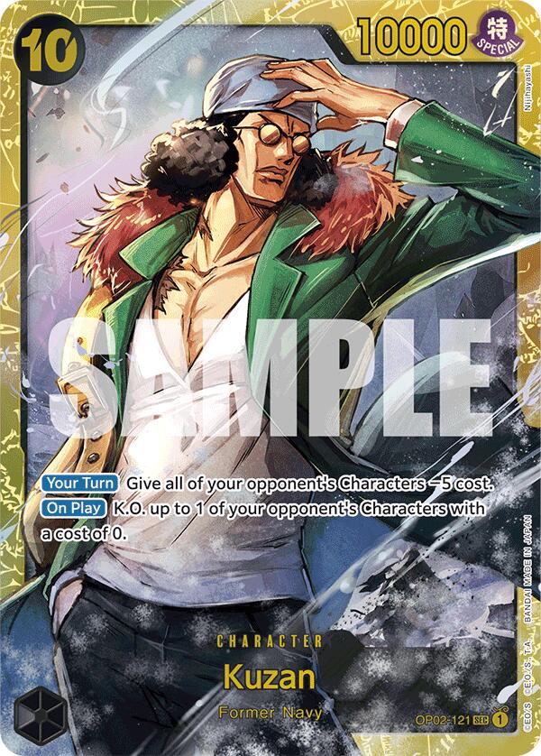 Kuzan (OP02-121) (Reprint) [Premium Booster -The Best-] | Galaxy Games LLC
