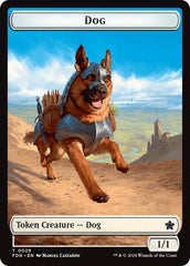 Dog // Beast (0033) Double-Sided Token [Foundations Tokens] | Galaxy Games LLC